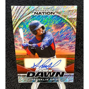 2025 Franklin Arias 10/15 A New Dawn Auto Boston Red Sox Top Prospect